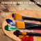 Set of 12 Brushes for Acrylic & Oil Painting | Acrylic & Oil Masters | Professional Handmade Brush Set